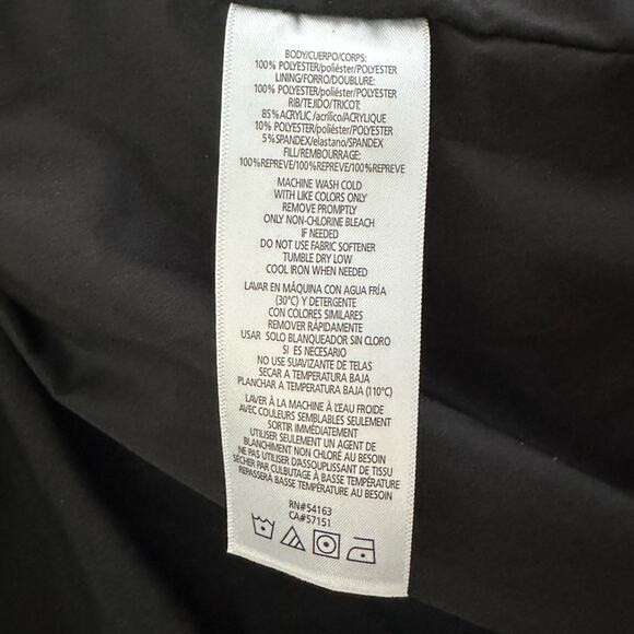 Calvin Klein Performance Quilted Down Puffer Jacket in Black Women Size Medium - Picture 5 of 9